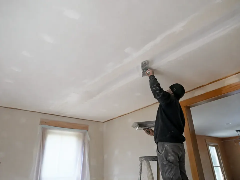 Ceiling Drywall Repair Services in Springfield, MO project detail — Ceiling Texture Matching, Stain Blocking, and Final Light Inspection