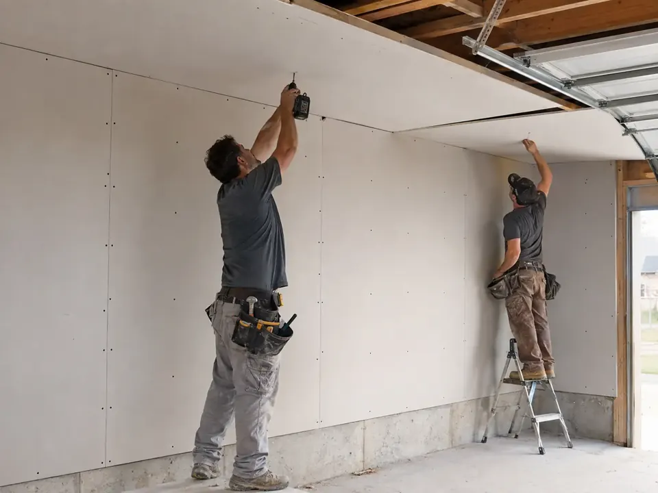 Garage Drywall Installation & Fire Separation in Springfield, MO project detail — Fire Code Compliance and Taping Standards