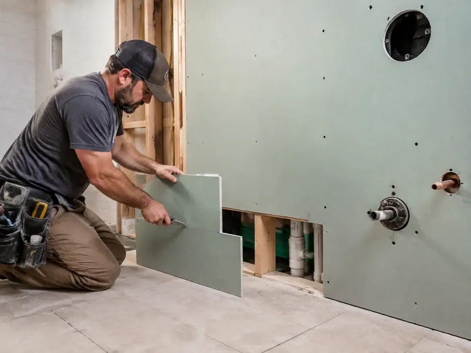 Moisture-Resistant Drywall Installation in Springfield, MO project detail — Selecting Mold and Water Resistant Boards