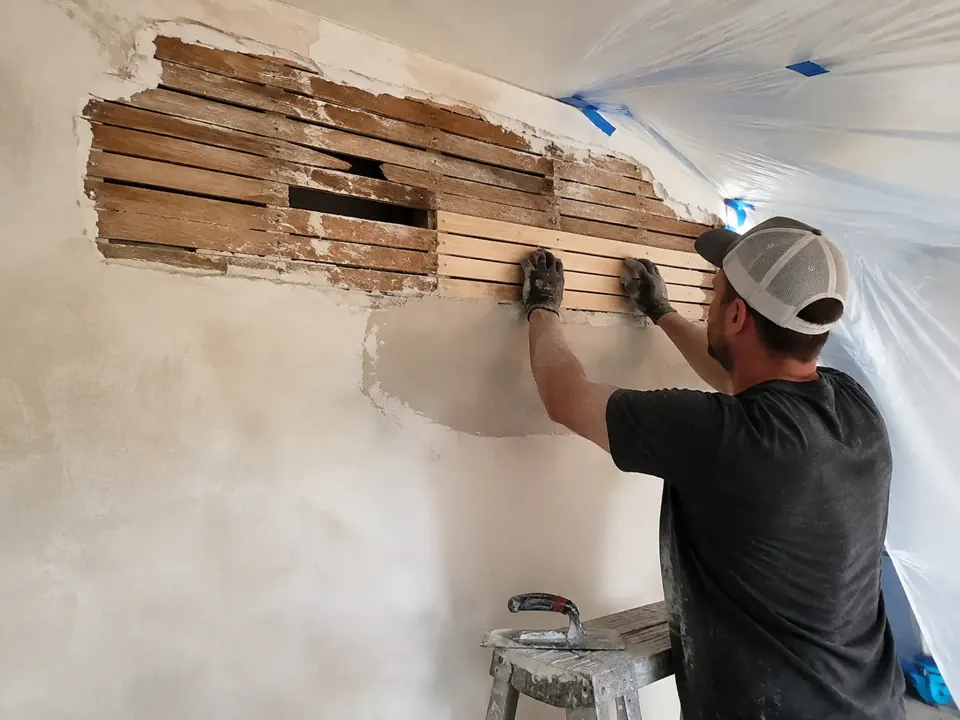 Plaster Wall & Ceiling Repair in Springfield, MO project detail — Historic Lath Keys, Plaster washers, and Lime-Based Repairs