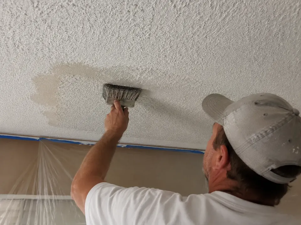 Popcorn Ceiling Repair in Springfield, MO project detail — Matching Acoustic Texture Patterns